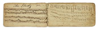 (MUSIC.) Post, Levi. Book of manuscript sacred and patriotic music.